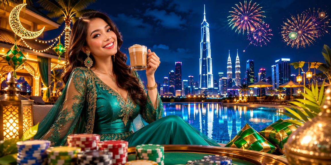 Pengguna 1909 menonton sukan maya di Kuala Lumpur semasa musim Hari Raya